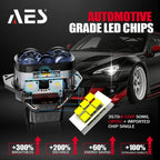 AES Turbo LV 3″ Dual Laser 4 LENS Bi-Led Projector 6000K