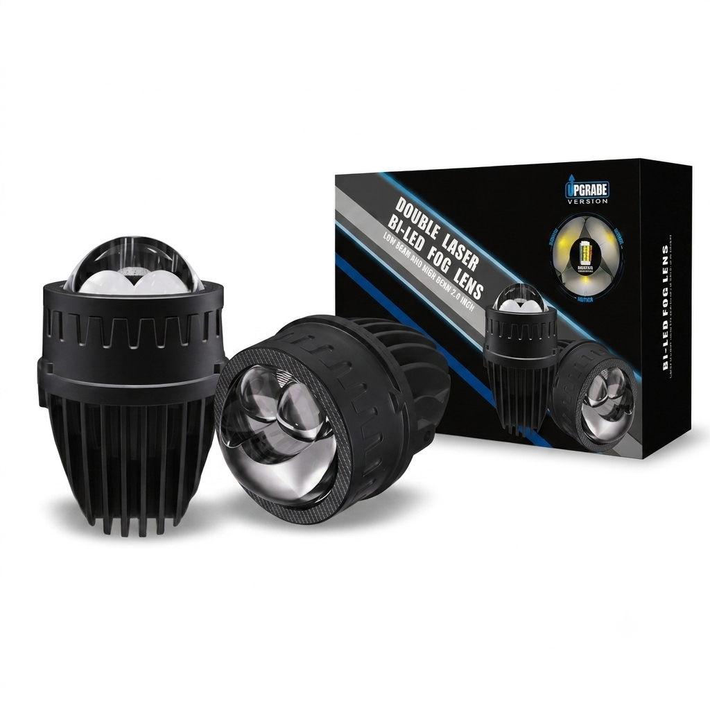 Q2M 2.0inch Double Laser Bi Led Fog Lens 6000K