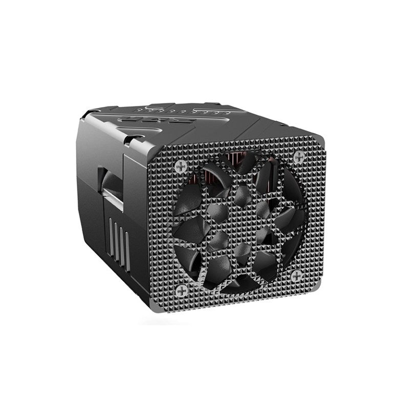 Rear angled view of AES Matrix SQ800 Bi-LED projector cooling fan