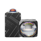 Front and angled view of AES Matrix SQ800 Dual Laser Bi-LED projector lens