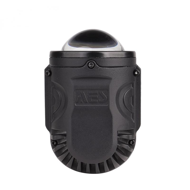 AES FX-2 fog light heatsink side angle view