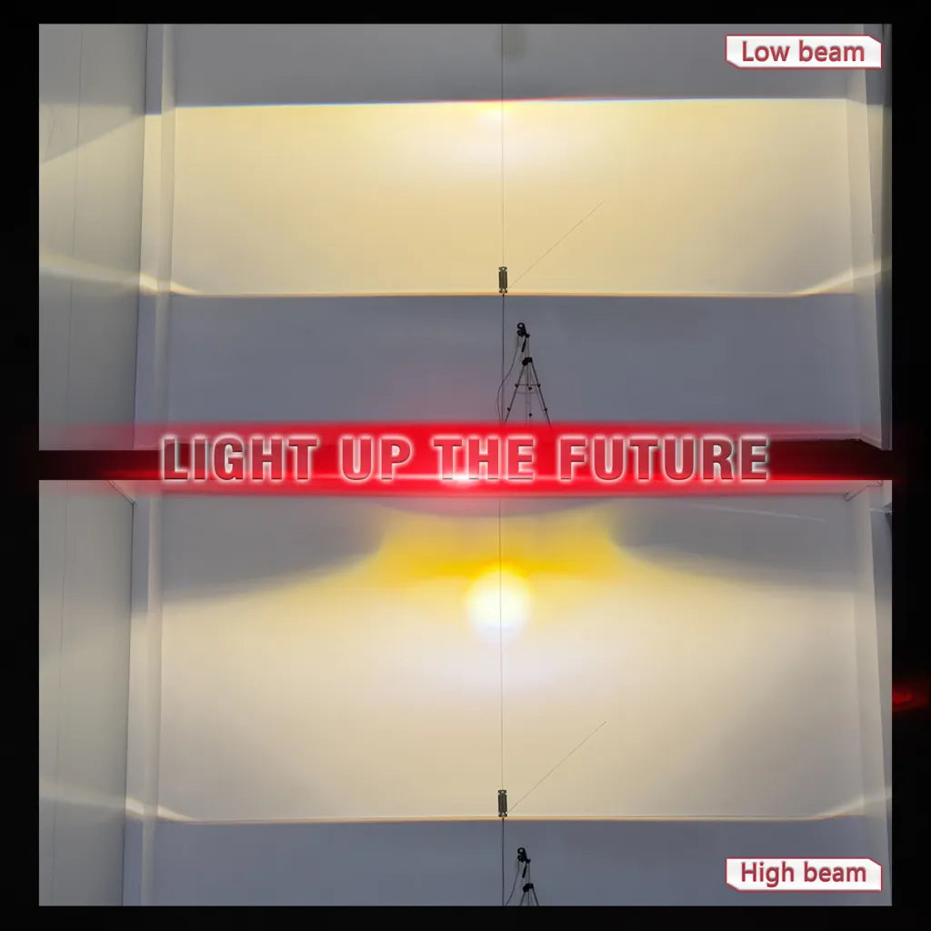 AES FX-3 dual reflector fog light 4300K beam pattern test
