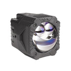 Angled view of AES G-Wagen 2 inch Dual Laser Bi-LED auxiliary light housing