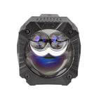 Close-up of AES G-Wagen 2 inch dual laser lens with iridescent coating