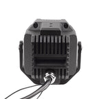 Rear view of G-Wagen 2 inch Bi-LED auxiliary light showing heatsink and wiring connector