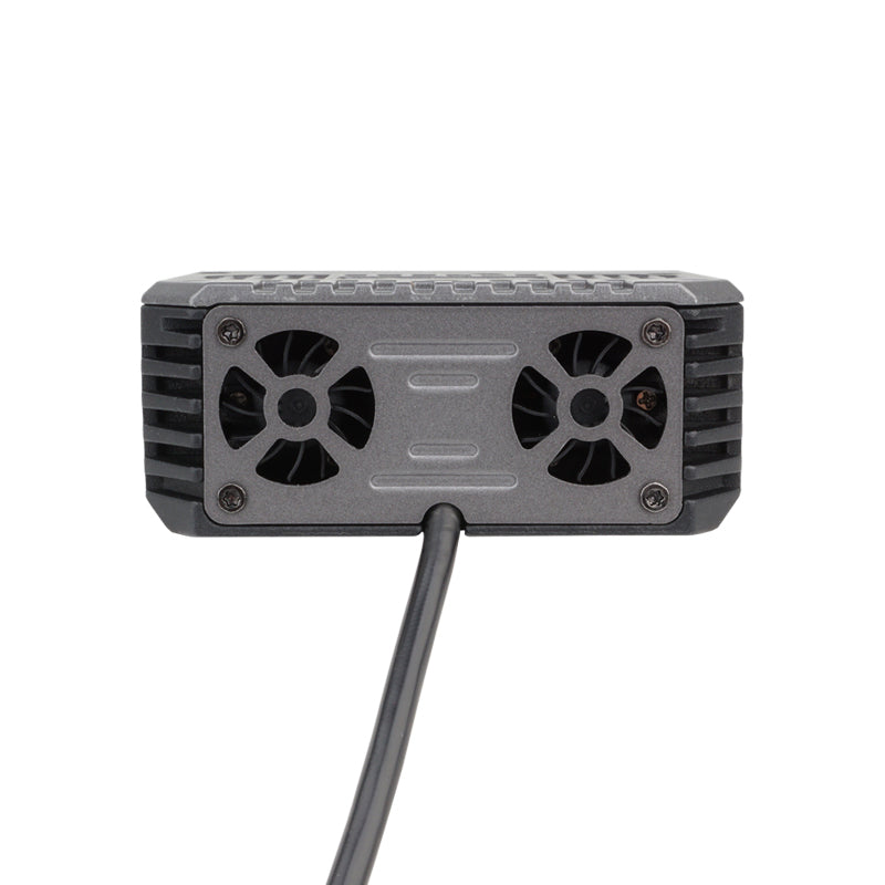 AES NV-5 auxiliary lens rear dual fan cooling view
