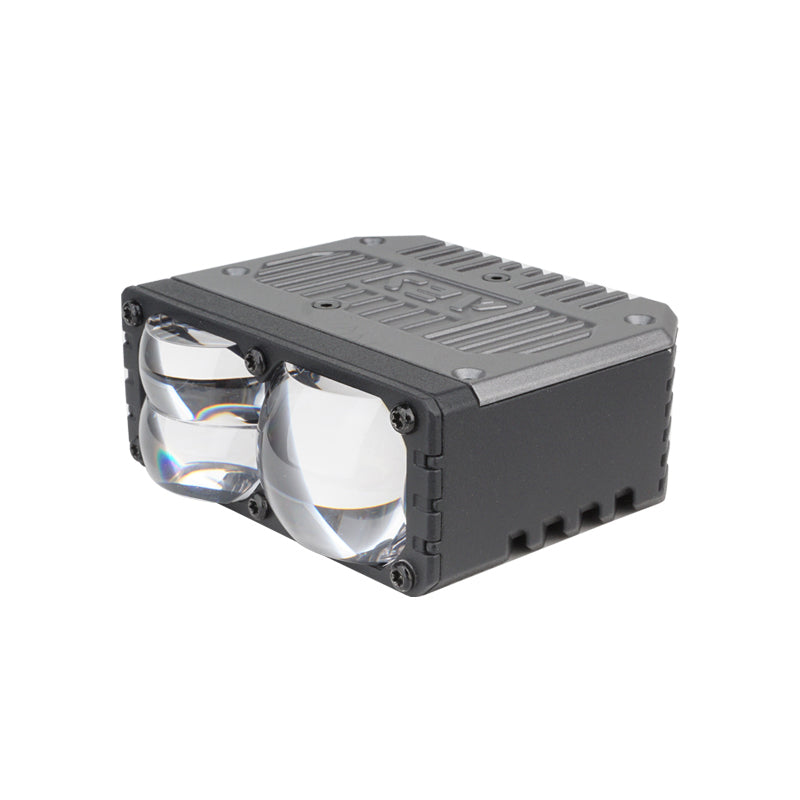 AES NV-5 car LED headlight auxiliary lens front angle view