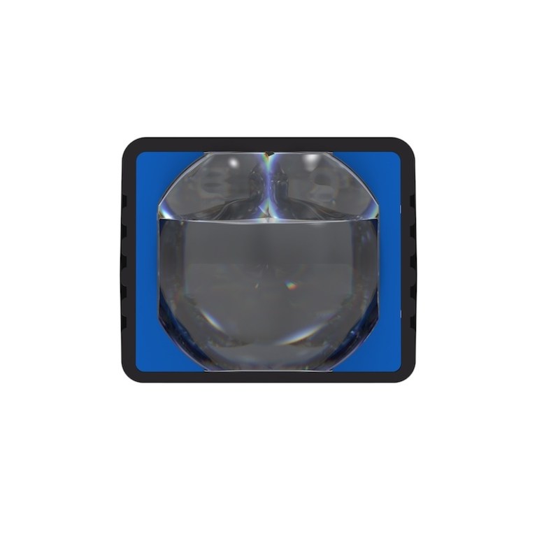 Front view of P5-Ultra 1.5 inch Dual Laser Bi-LED matrix lens
