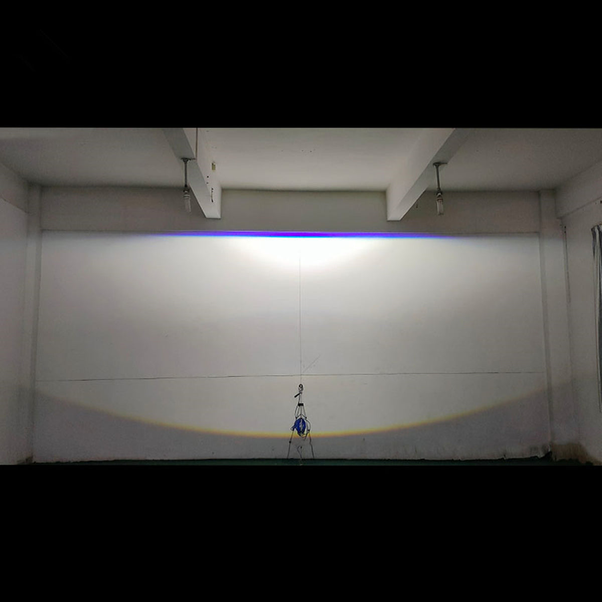 AES Q8 3 inch fog light projector low beam pattern test