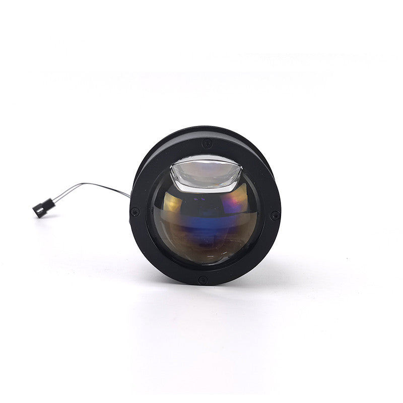 AES Q8 Pro bi-LED dual lens fog light projector front closeup