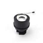 AES Q8 Pro bi-LED fog light projector top angle view with wiring