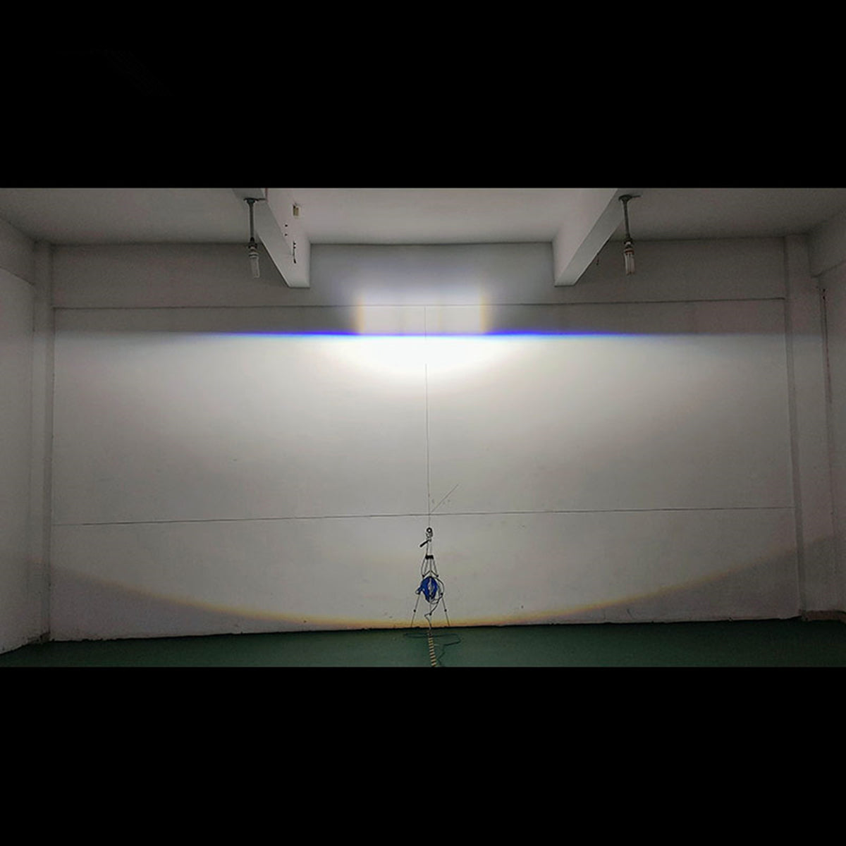 AES Q8 Pro fog light projector low beam pattern test