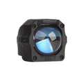 Front view of Warrior-2 1.5 inch Bi-LED auxiliary light projector blue lens