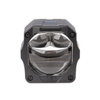 Front view of Warrior-2 1.5 inch Double Laser Bi-LED auxiliary light lens